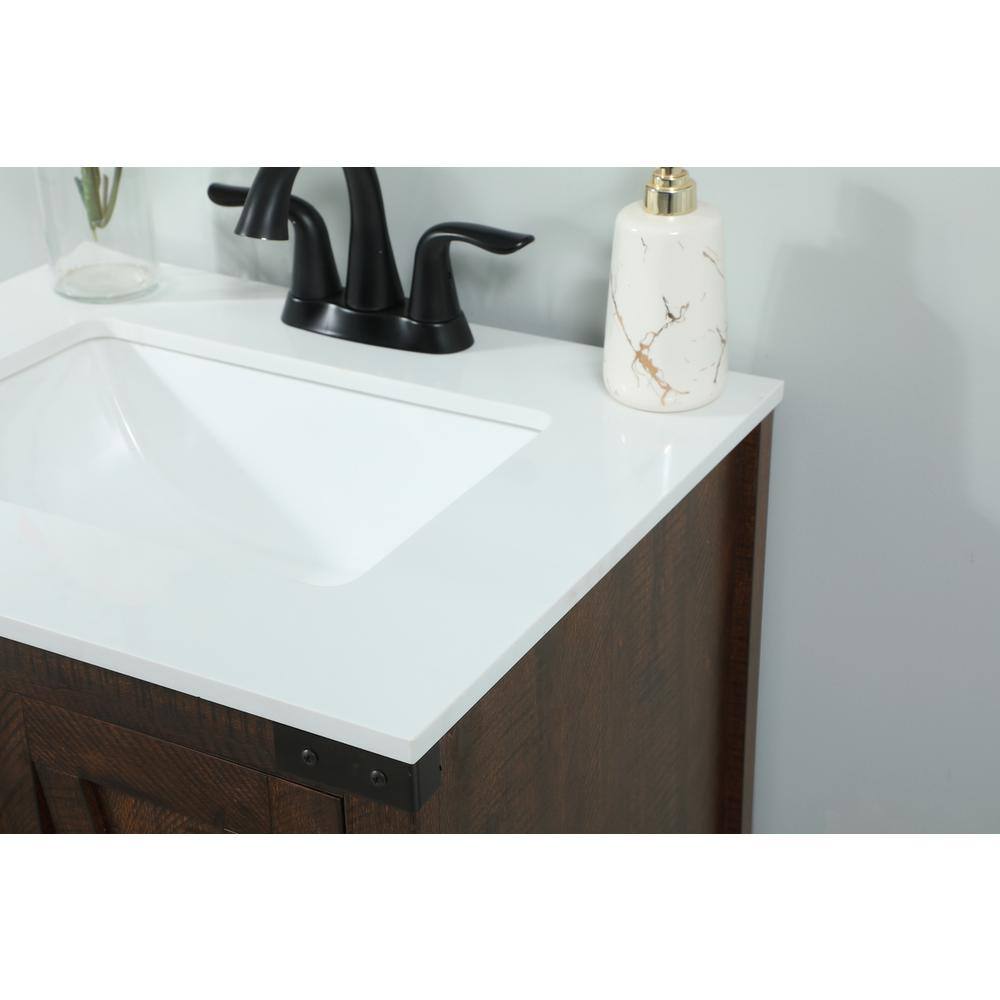 Alt View 6. Elegant Kitchen and Bath - 24 inch Single bathroom vanity in expresso - Expresso.