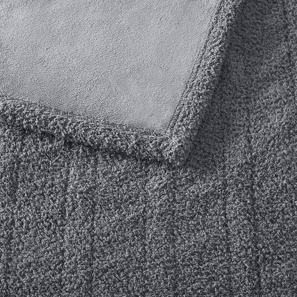 Alt View 5. Gracie Mills - Gracie Mills Delfina Heated Blanket - Grey.