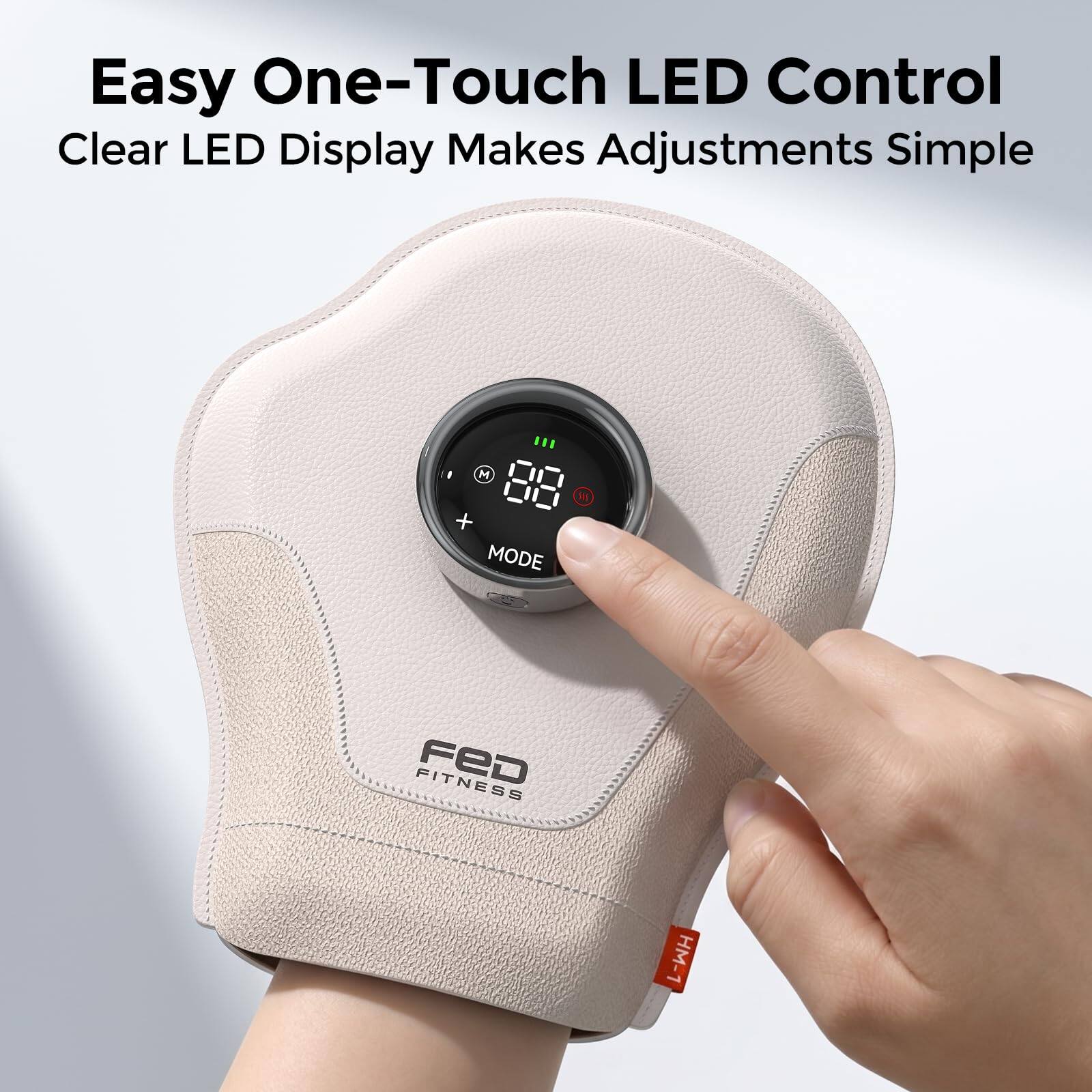 Easy One-Touch LED Control  
Clear LED Display Makes Adjustments Simple  

M 88 + MODE  
FITNESS FED  
HM-1