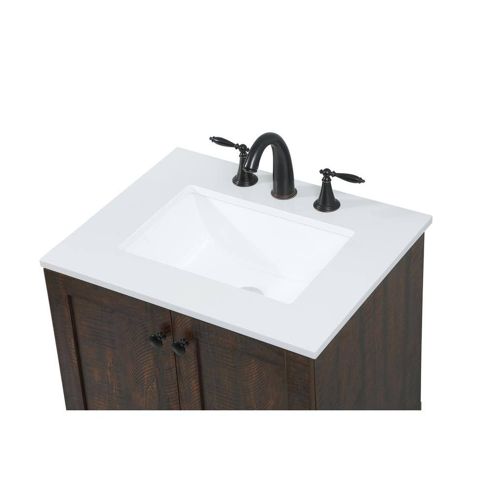 Elegant Kitchen and Bath 24 inch Single bathroom vanity in Expresso ...