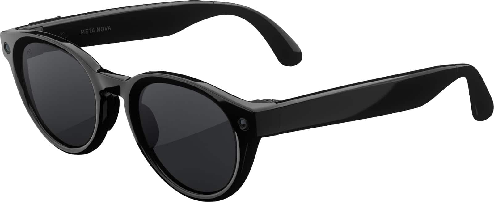 Meta - Glasses, Nova Standard, Smart Frame, AI Glasses with Camera - Polarized Grey Lenses - Classic Black