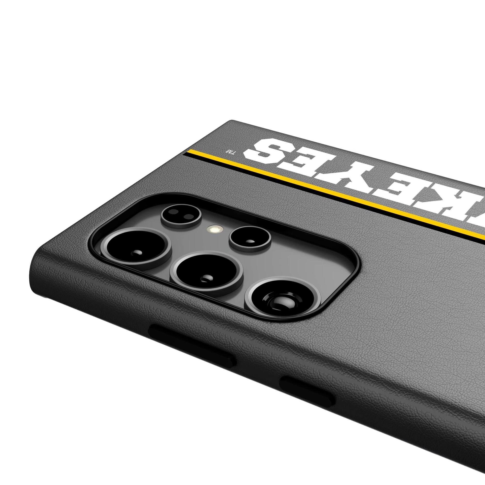 Alt View 2. Keyscaper - Iowa Hawkeyes Galaxy Magnetic Bump Case - S25 - Black.