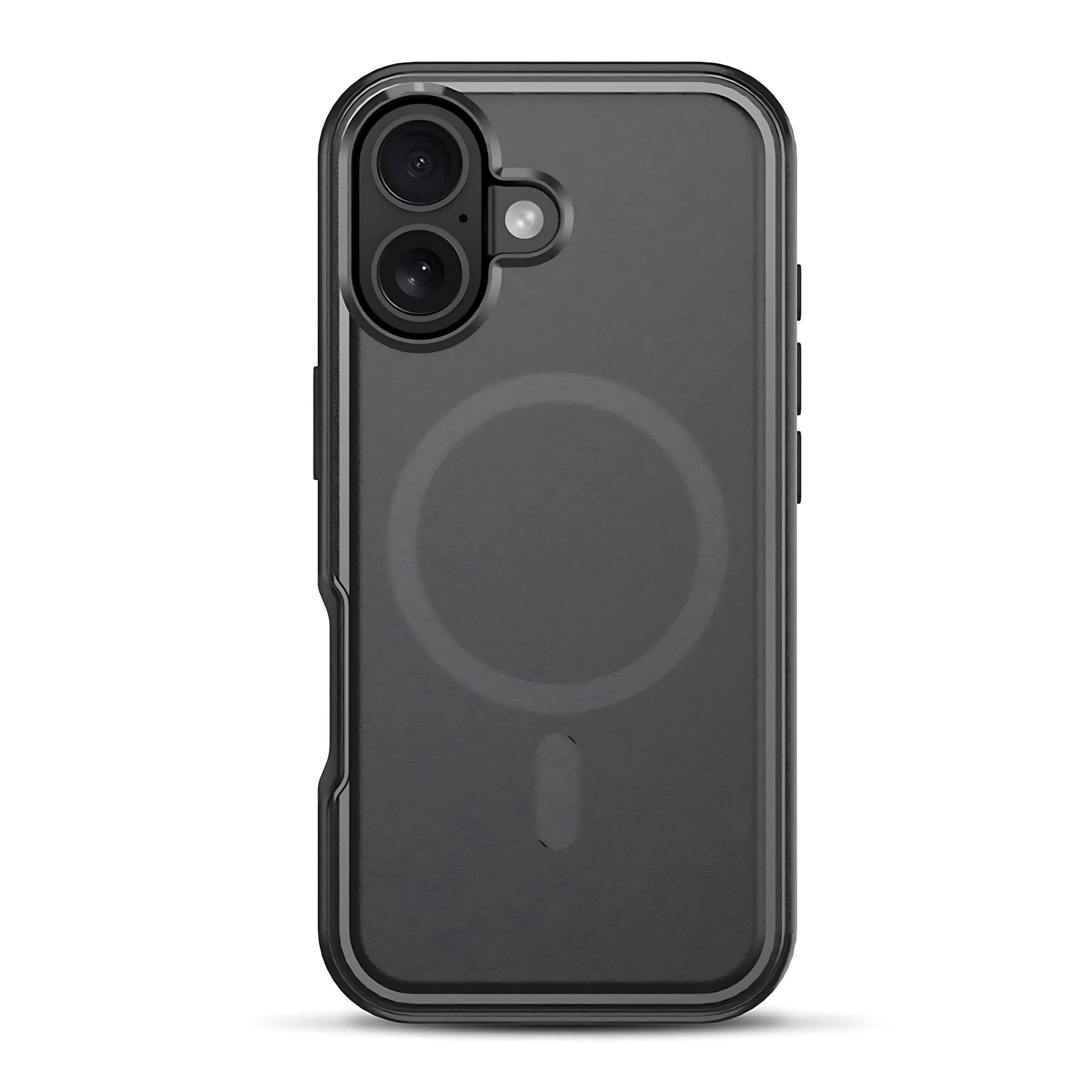 Front. Kitcheniva - Wireless Magnetic Charging Compatible Case For iPhone 17 - Black.