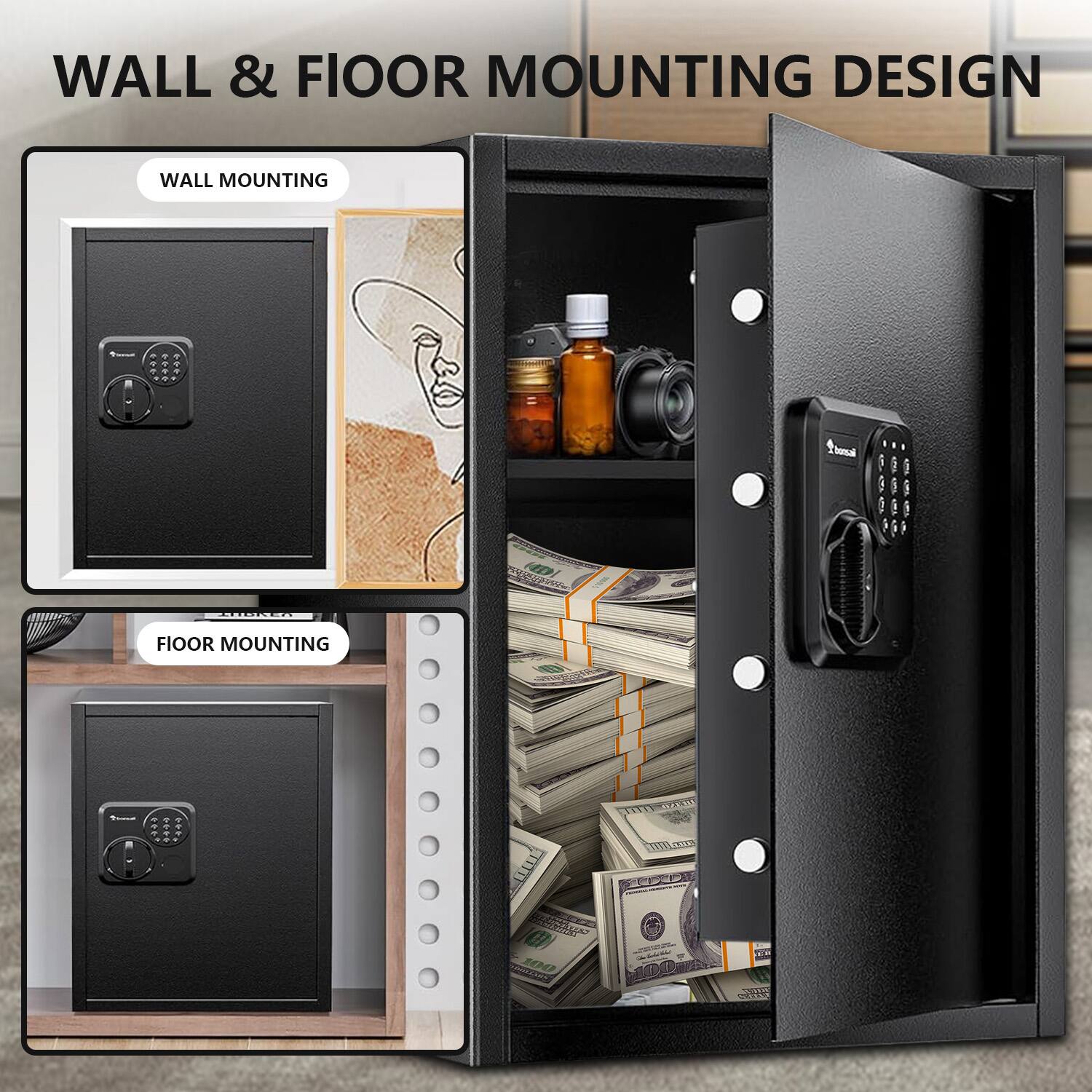 WALL & FLOOR MOUNTING DESIGN

WALL MOUNTING

FLOOR MOUNTING