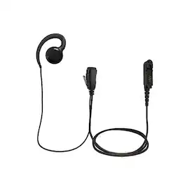 ProMaxPower - 1.5-Wire Swivel Earpiece with PTT Mic for Motorola XPR3500e, R5 & Other Radios - Black