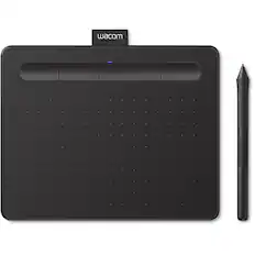 Front. Wacom - Intuos Wireless Drawing Tablet with software Included UCTL4100WLK0 - Black.