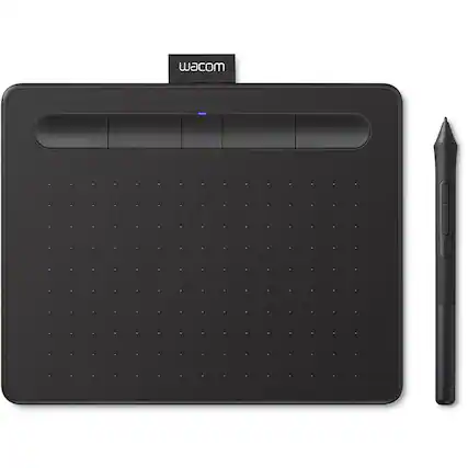 Front. Wacom - Intuos Wireless Drawing Tablet with software Included UCTL4100WLK0 - Black.