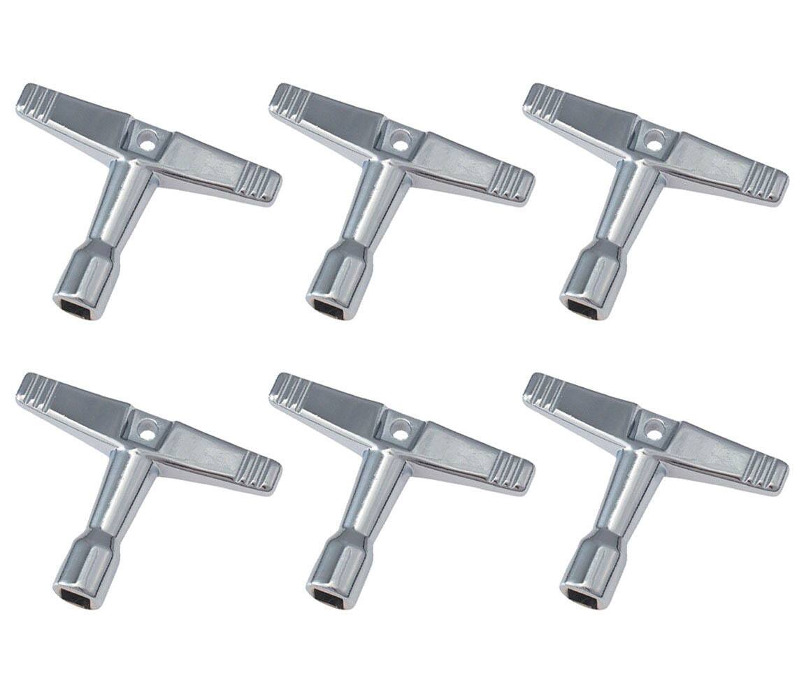 Front. Gibraltar Hardware - Drum Keys 6-Strip Package, 1/4-Inch Socket Fits All Standard Tension Rods, Durable and Easy-to-Use Tuning Tools.