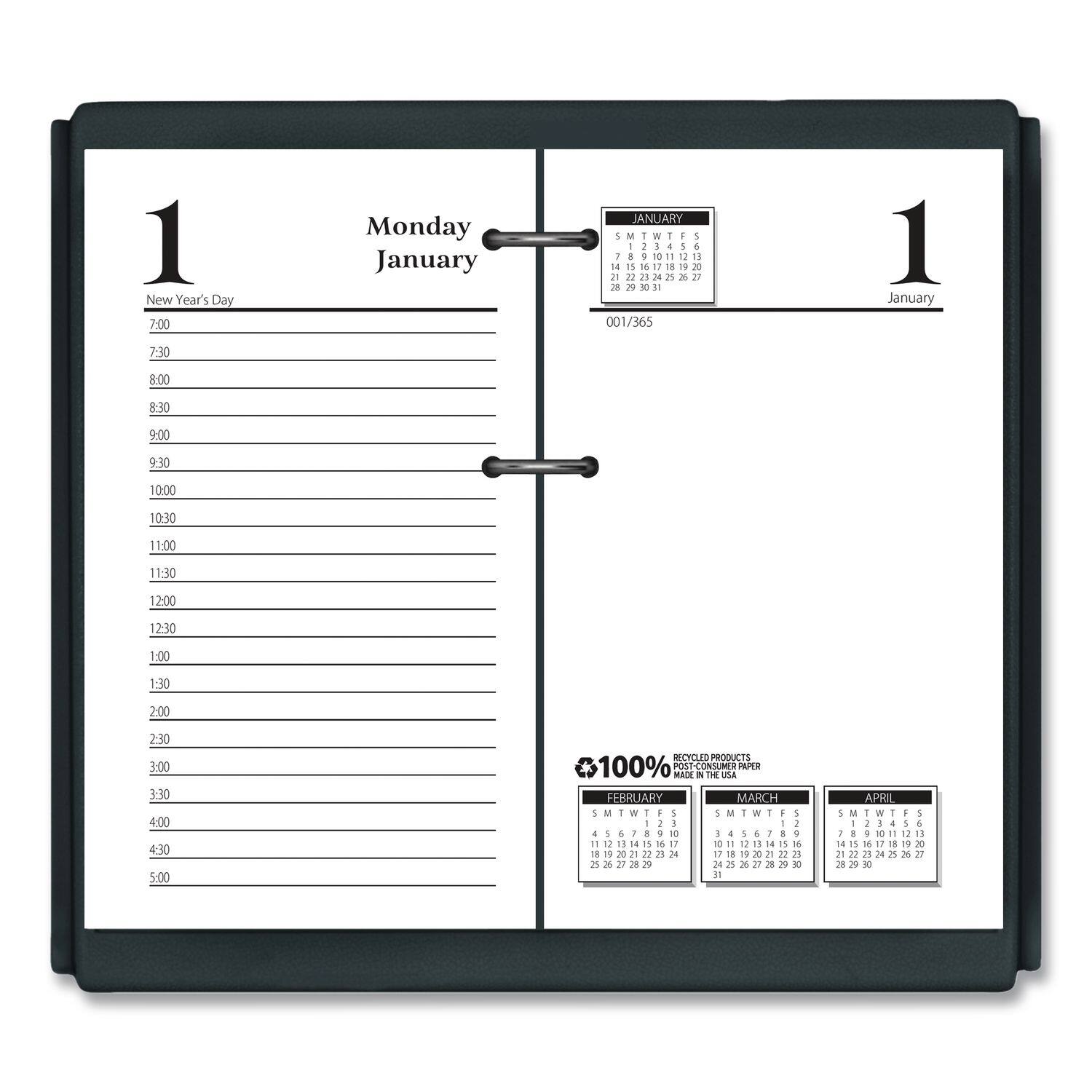 House of Doolittle - Economy Daily Desk Calendar Refill 3.5 x 6 White Sheets 12 Month Jan to Dec 2026