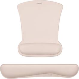 mosiso - Mouse Pad Wrist Support Ergonomic Memory Foam Mousepad for Easy Typing Cushion & Pain Relief for Office & Home - Apricot
