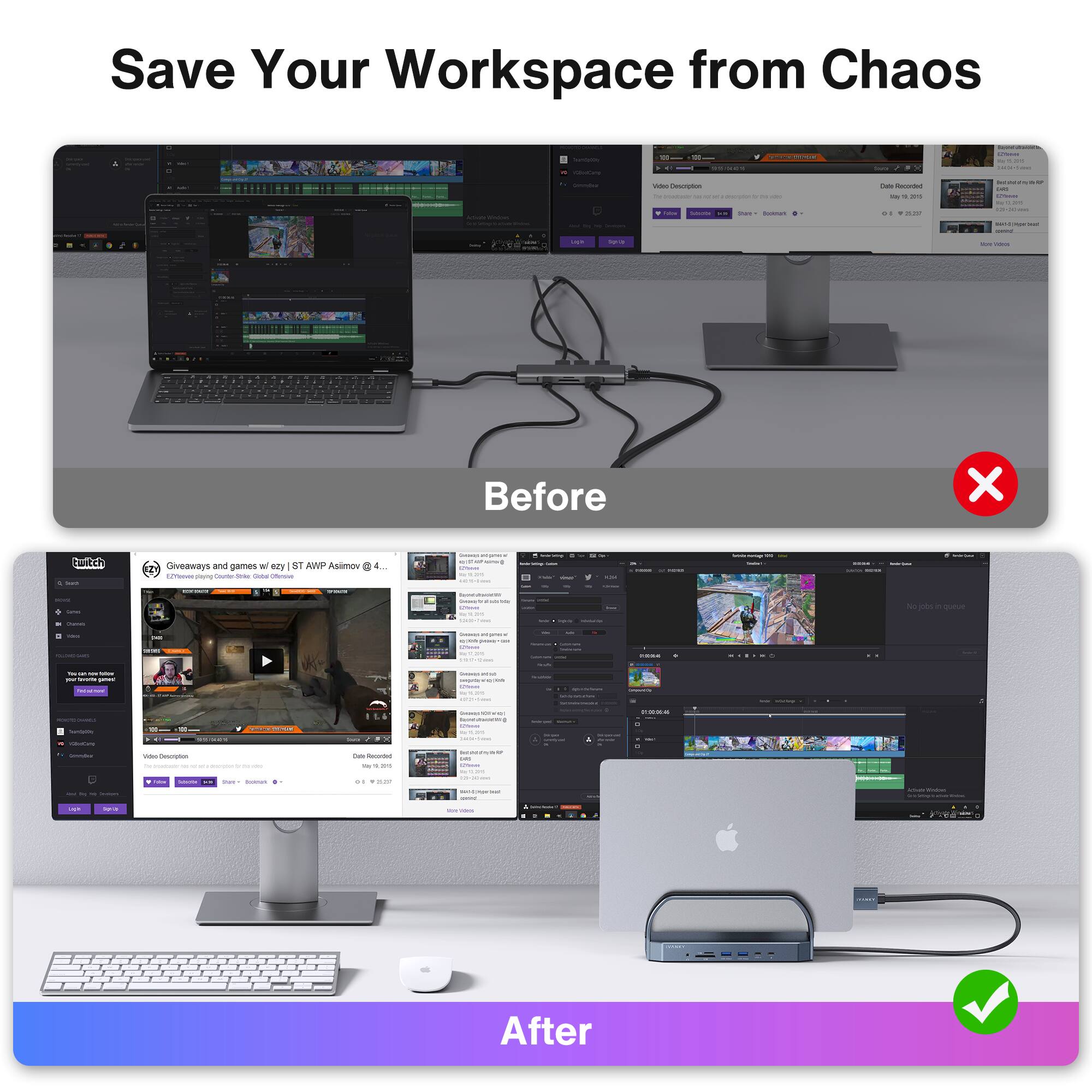 Save Your Workspace from Chaos | Before X | After