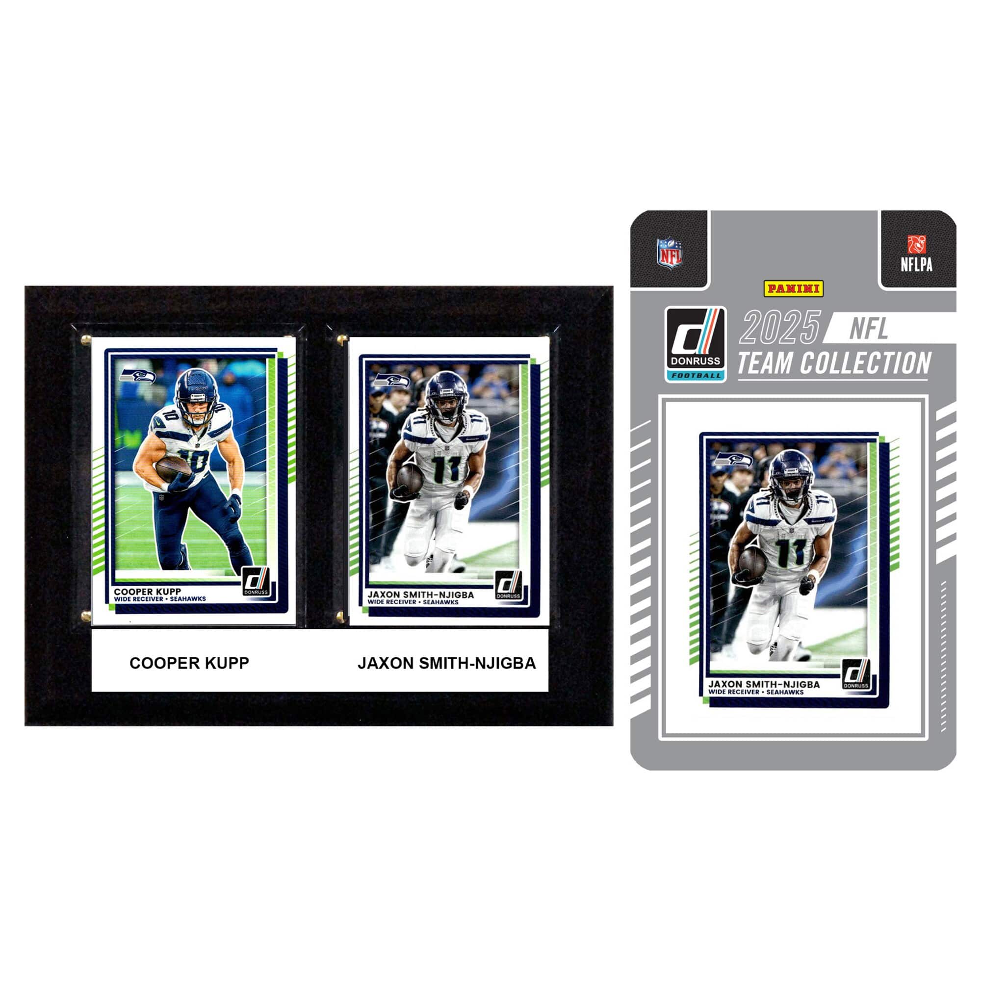 C&I Collectibles - Seattle Seahawks 6" x 8" Player Plaque & 2025 Team Trading Card Set - Multicolor