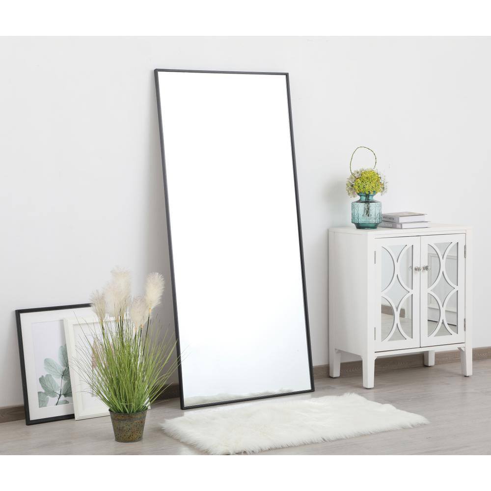Alt View 7. Elegant Decor - Metal frame rectangle mirror 30 inch in Black - Black.