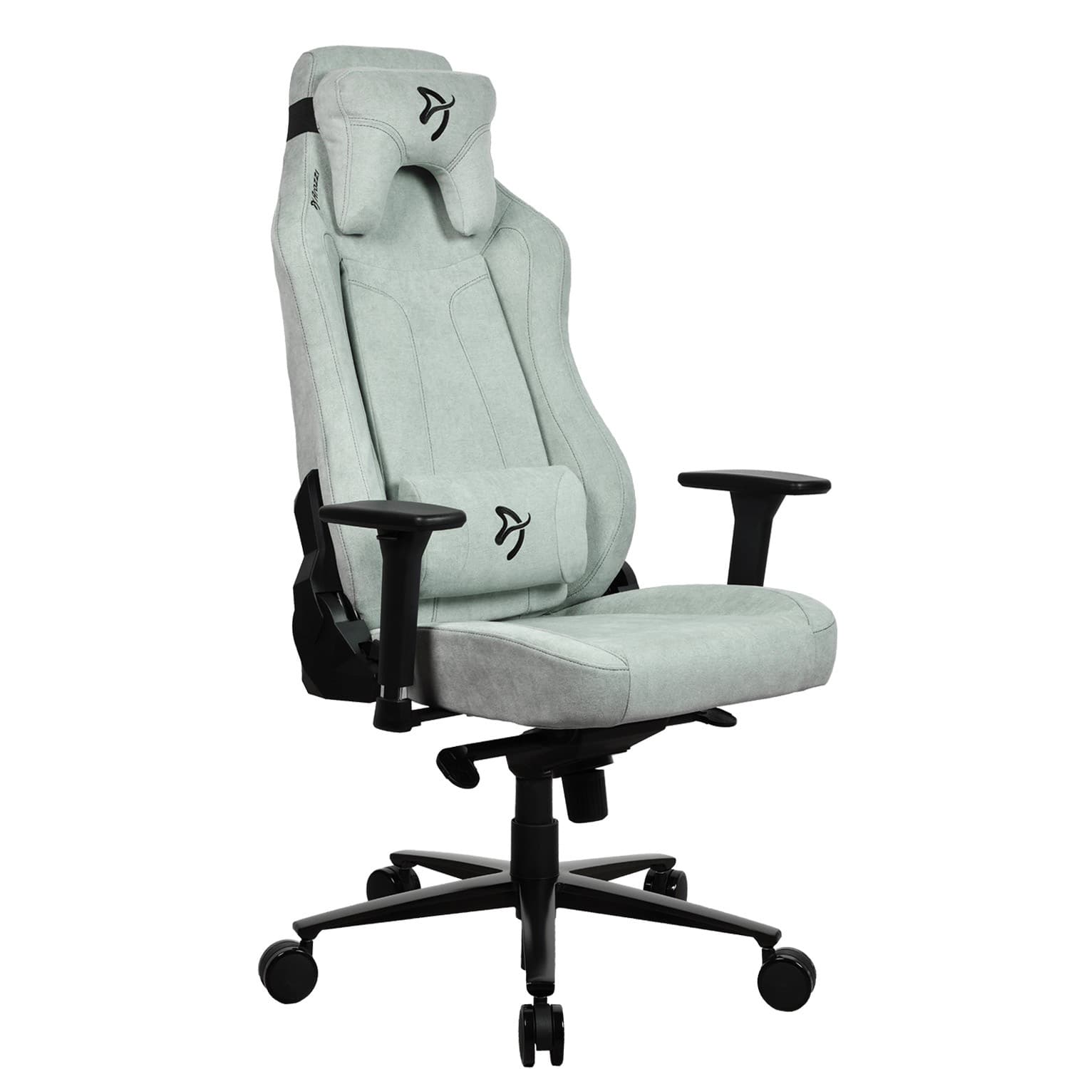 Arozzi - Vernazza Soft Fabric Gaming Chair - Pearl Green - Front_Zoom