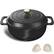 Front. Winado - 7.5QT Dutch Oven Enameled Cast Iron Bread Oven w/ Moisture-Lock Lid for Sourdough Baking & Cooking, Oven & Stovetop Safe - Black.