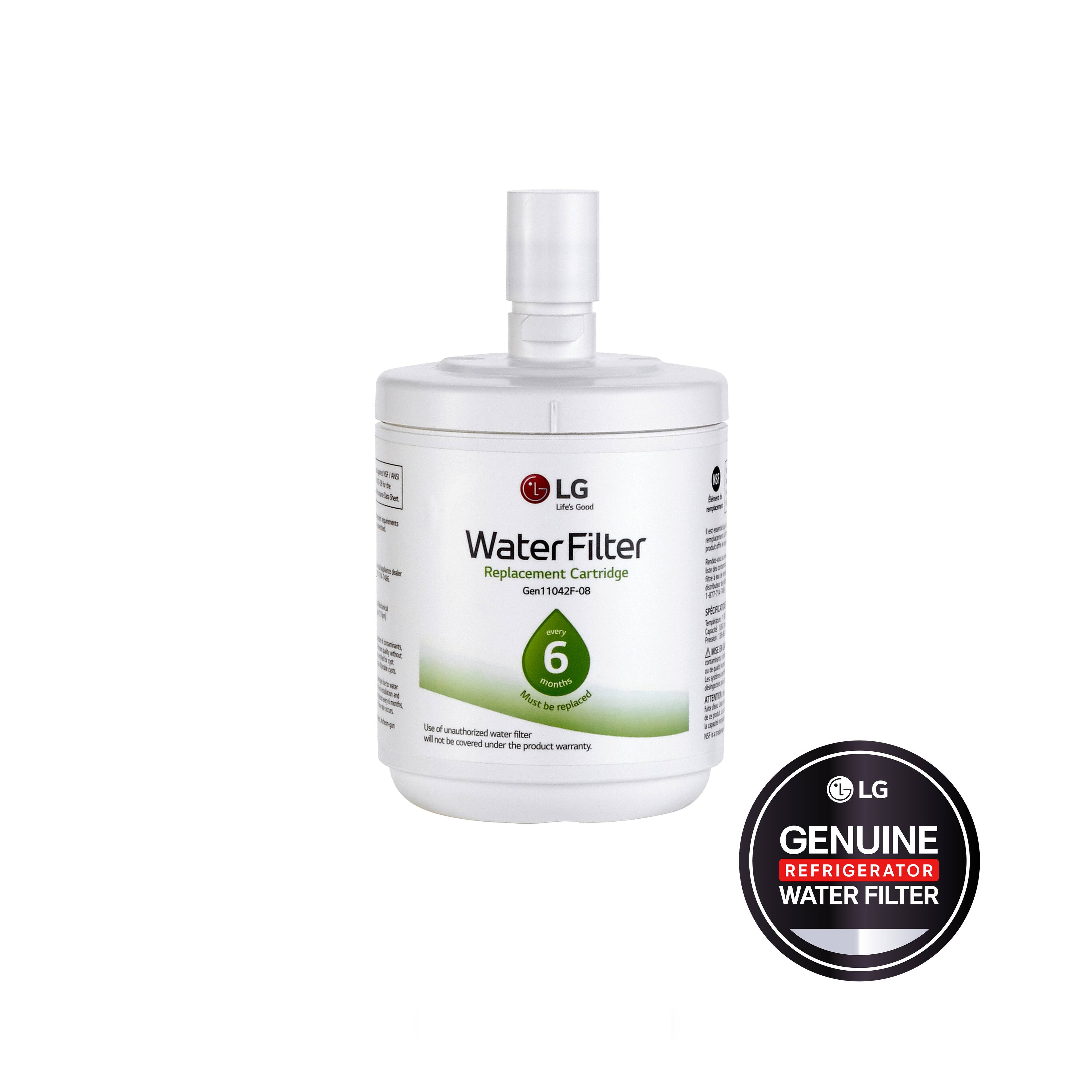 LG Life's Good Water Filter Replacement Cartridge Gen1 10429-08 Must be replaced every 2e a unauthorized water filter will not be covered under the product warranty - LG GENUINE REFRIGERATOR WATER FILTER