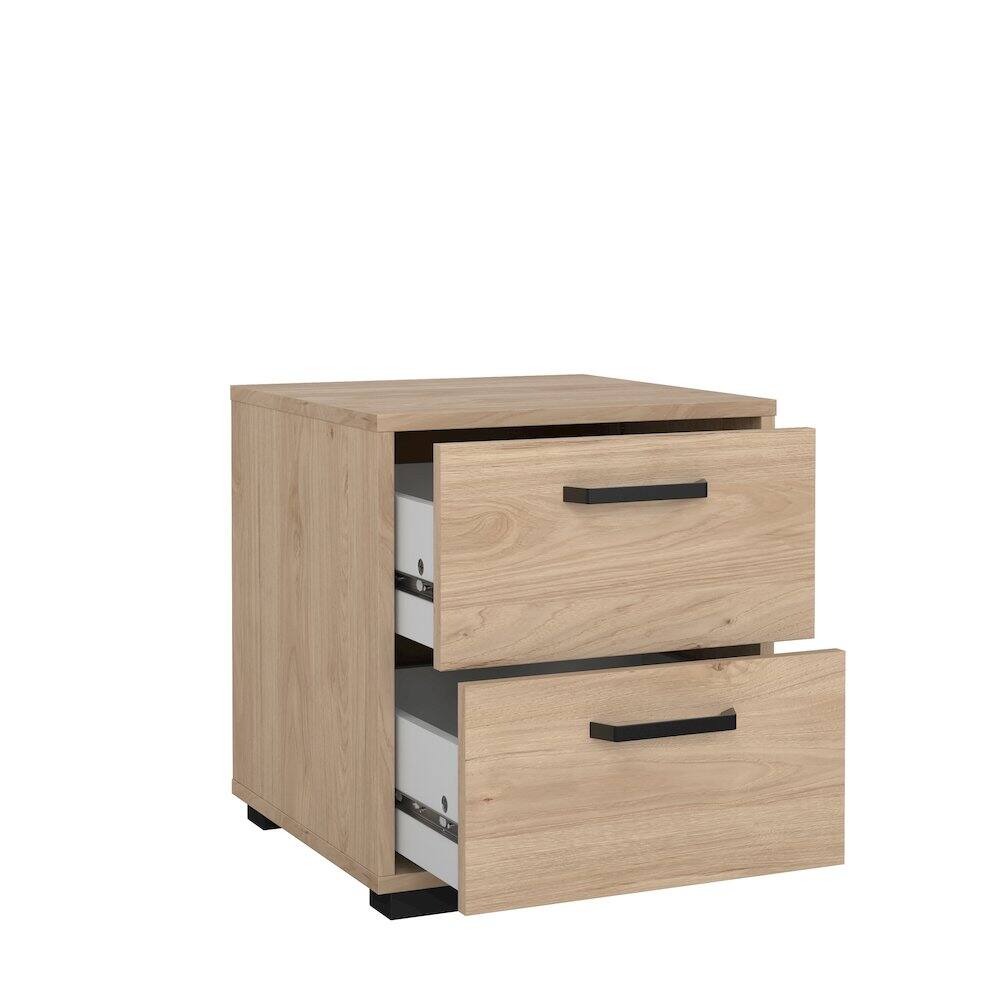 Alt View 1. Tvilum - Sofia 2 Drawer Nightstand, Jackson Hickory - Brown.