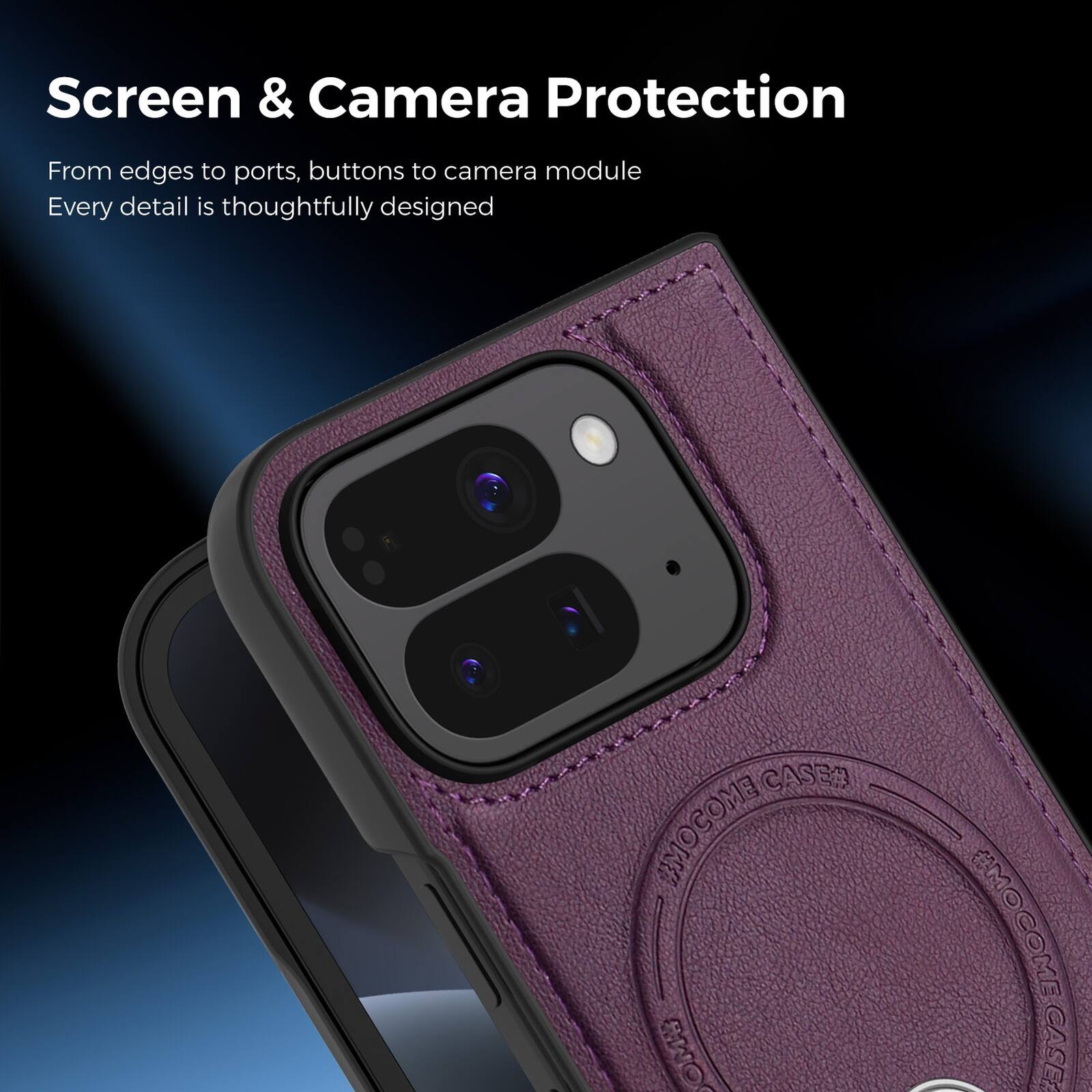 Screen & Camera Protection

From edges to ports, buttons to camera module
Every detail is thoughtfully designed

CASE# ENOJOKE JOMN #MOCOME CASE
