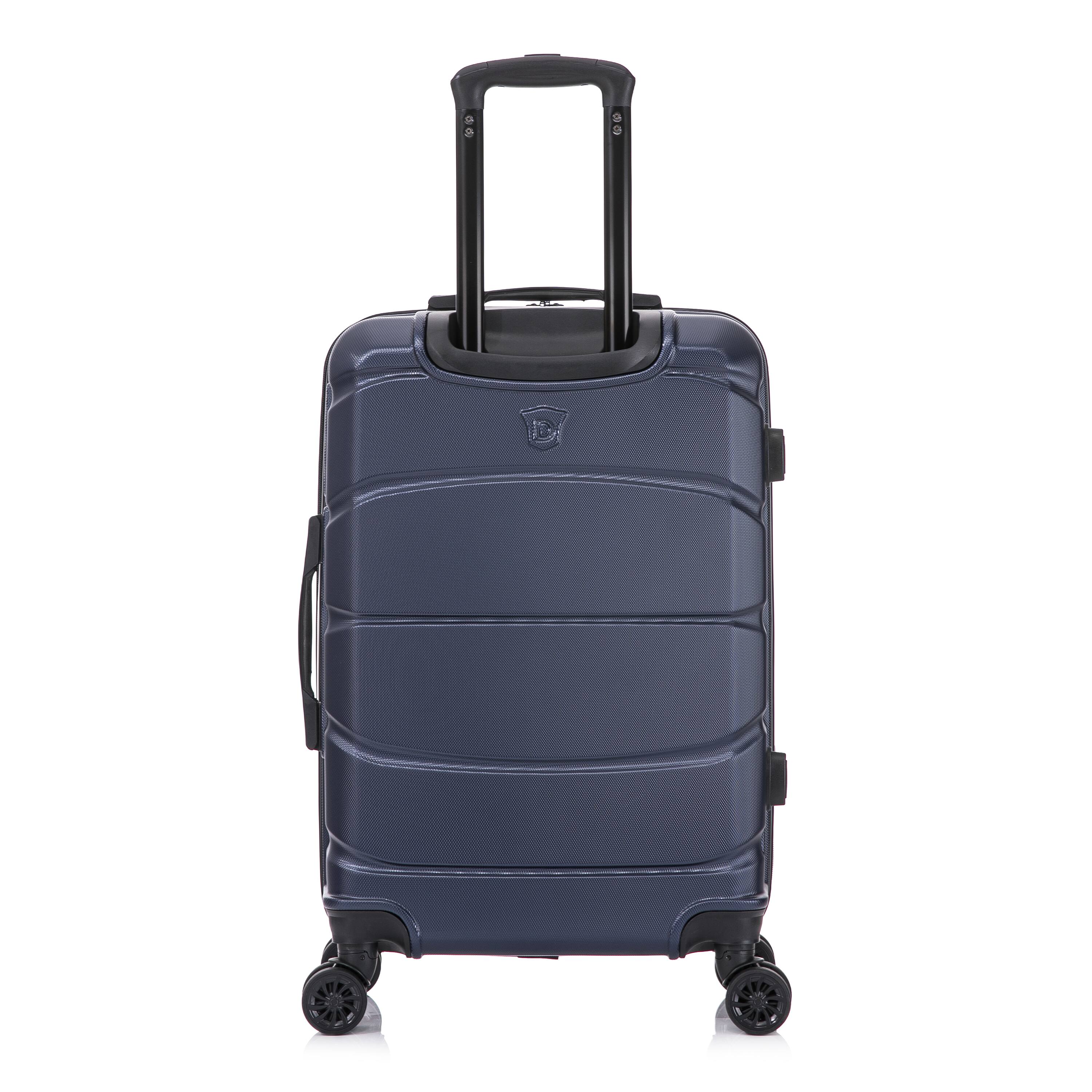 Alt View 5. DUKAP - Sense Lightweight Hardside Spinner Luggage 24" - BLUE.