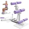 Front. FEIERDUN - Adjustable Deep Squat Machine - 7 Level Resistance Glute & Leg Trainer for Home - purple.