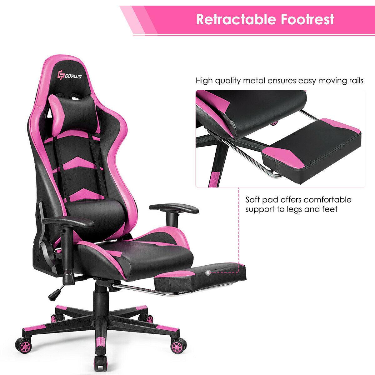 Retractable Footrest

GOPLUS

High quality metal ensures easy moving rails

Soft pad offers comfortable support to legs and feet