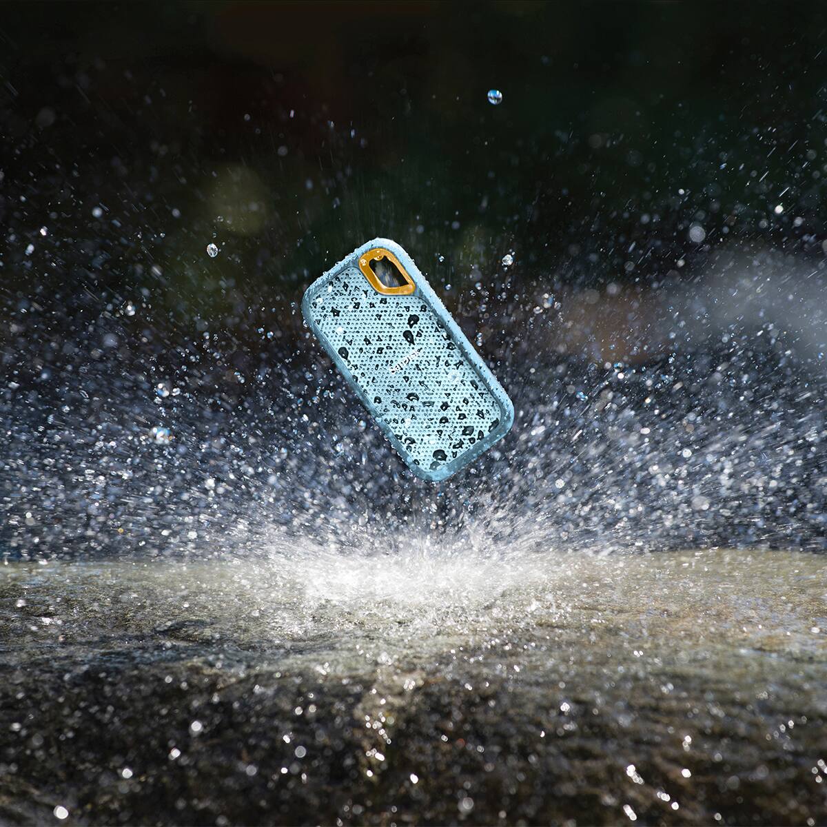 Alt View 6. SANDISK - SanDisk Extreme Portable 1TB USB 3.2 Gen 2 Type-C External SSD V2, Sky Blue - Sky Blue.