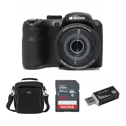 KODAK Aspheric HD PIXPRO Zoom Lens
25XWIDE 25X 6.2 24-600mm 1:3.7-6.2 (Equivalent)
SLINGER
SanDisk Ultra 100 MB/s S 8 10 32GB
All in one
SanDisk
