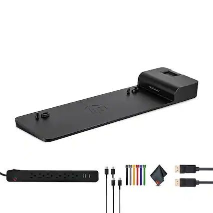 Front. HP - HP UltraSlim Docking Station 2013 Bundle.