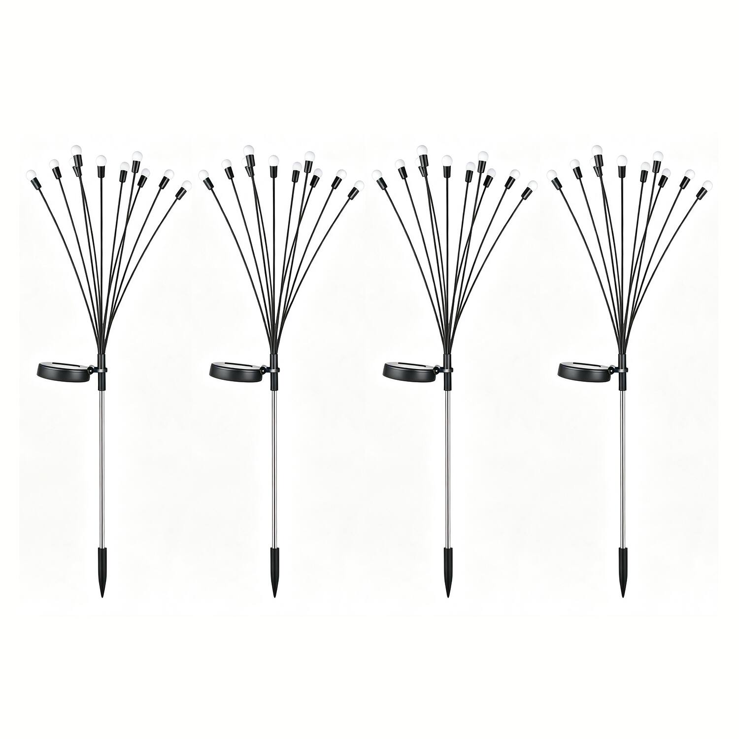 Left. COWIN - 4 Pack 40 LEDs Solar Lights Outdoor Firefly Garden Lights Outdoor Decorations Unique Gifts.