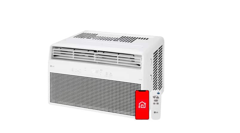 LG - 10,000 BTU 115-VOLTS WINDOW AIR CONDITIONER - WHITE