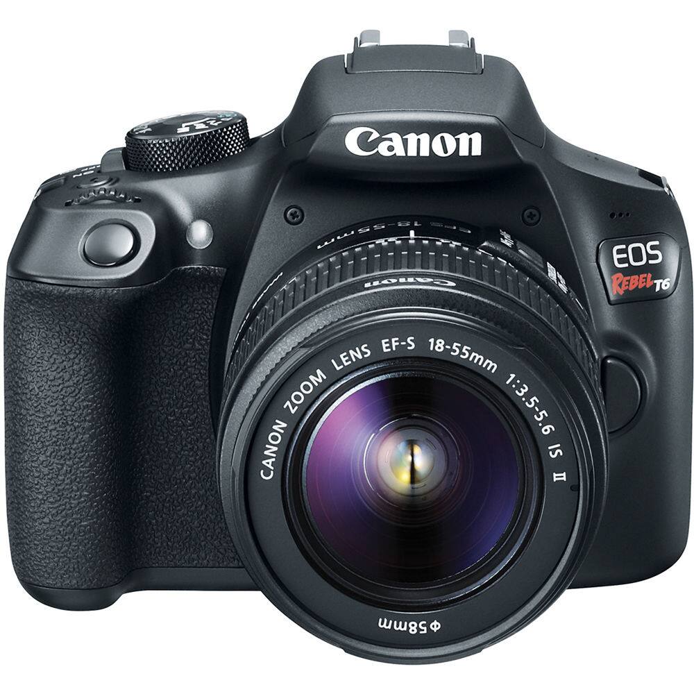Canon EOS Rebel T6 with EF-S 18-55mm Zoom Lens 1:3.5-5.6 IS II
