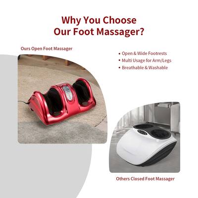 Foot Massager For Pain And Circulation, EMS & TENS Foot Circulation Device For Plantar Fasciitis, Arthritis, Leg Pain, Sciatica, Swelling Reduction, With 50 Intensities, 10 Programs
