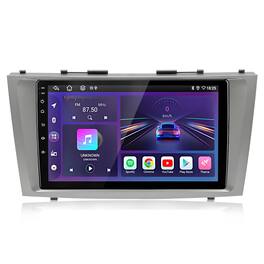 Junsun - For Toyota Camry 6 2006-2011 9" Android 15 carplay 8 Core 6+128GB Car Stereo Radio GPS Navi Bluetooth WIFI RDS SWC FM - Silver