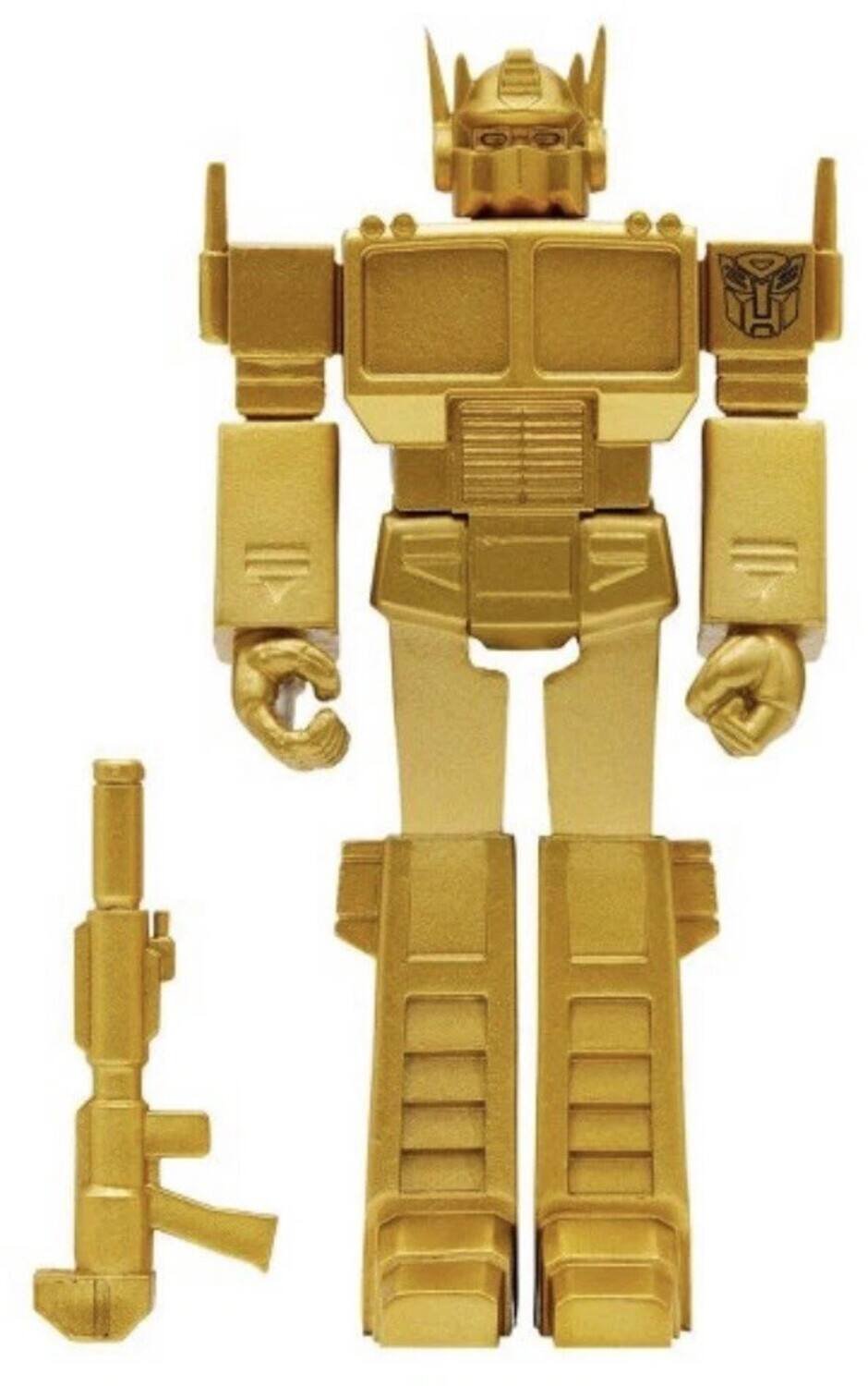 Alt View 3. Super7 - Transformers - Reaction Figures Wv1 - Optimus Prime (Golden Lagoon)   - COLLECTIBLES - Multicolor.