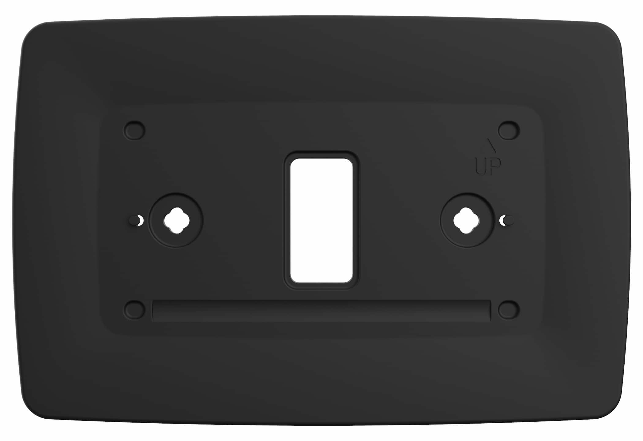 Front. Copeland - Wallplate (Black) for Sensi Touch 2 smart thermostat - Black.