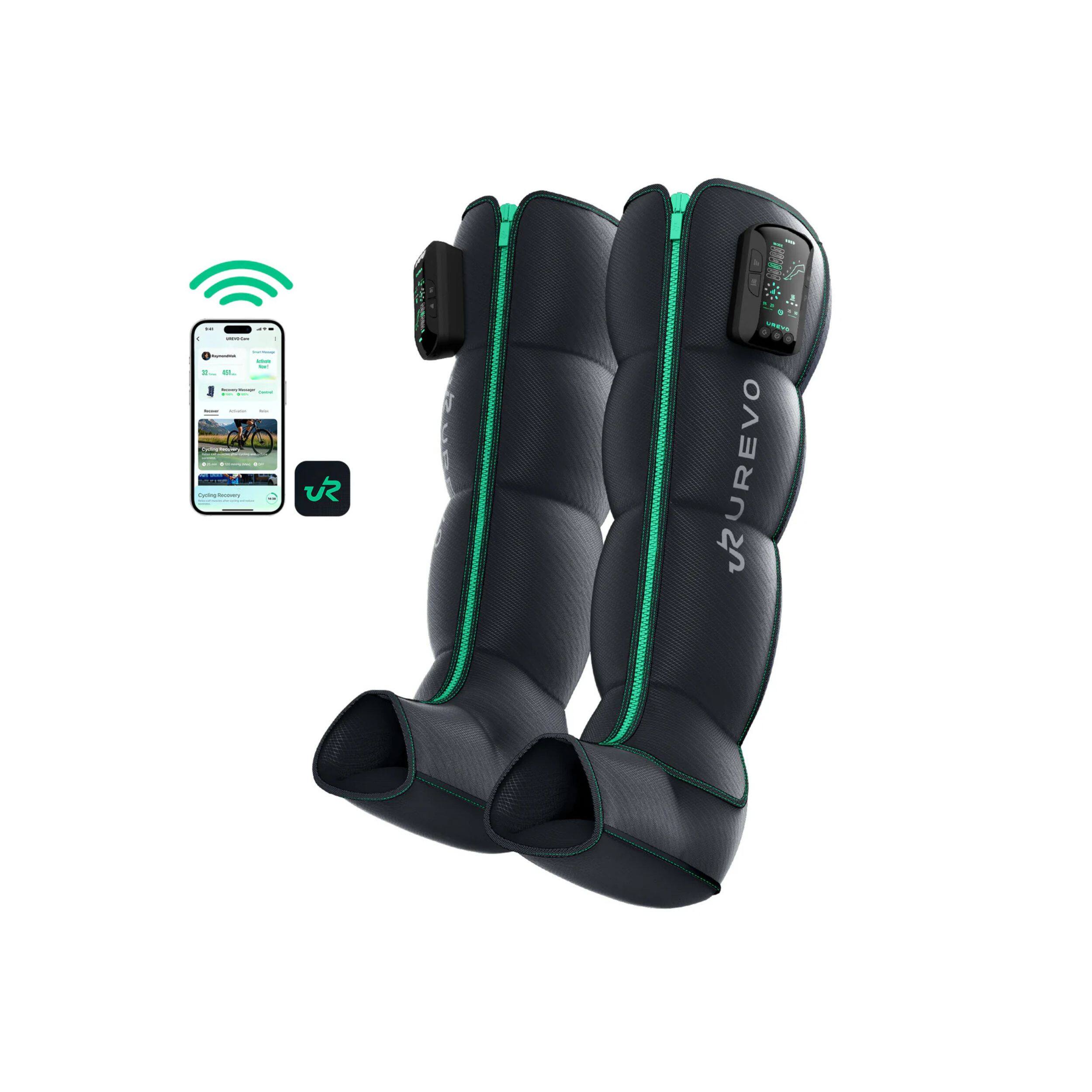 Front. Urevo - Care Wireless Recovery Massager - Black.