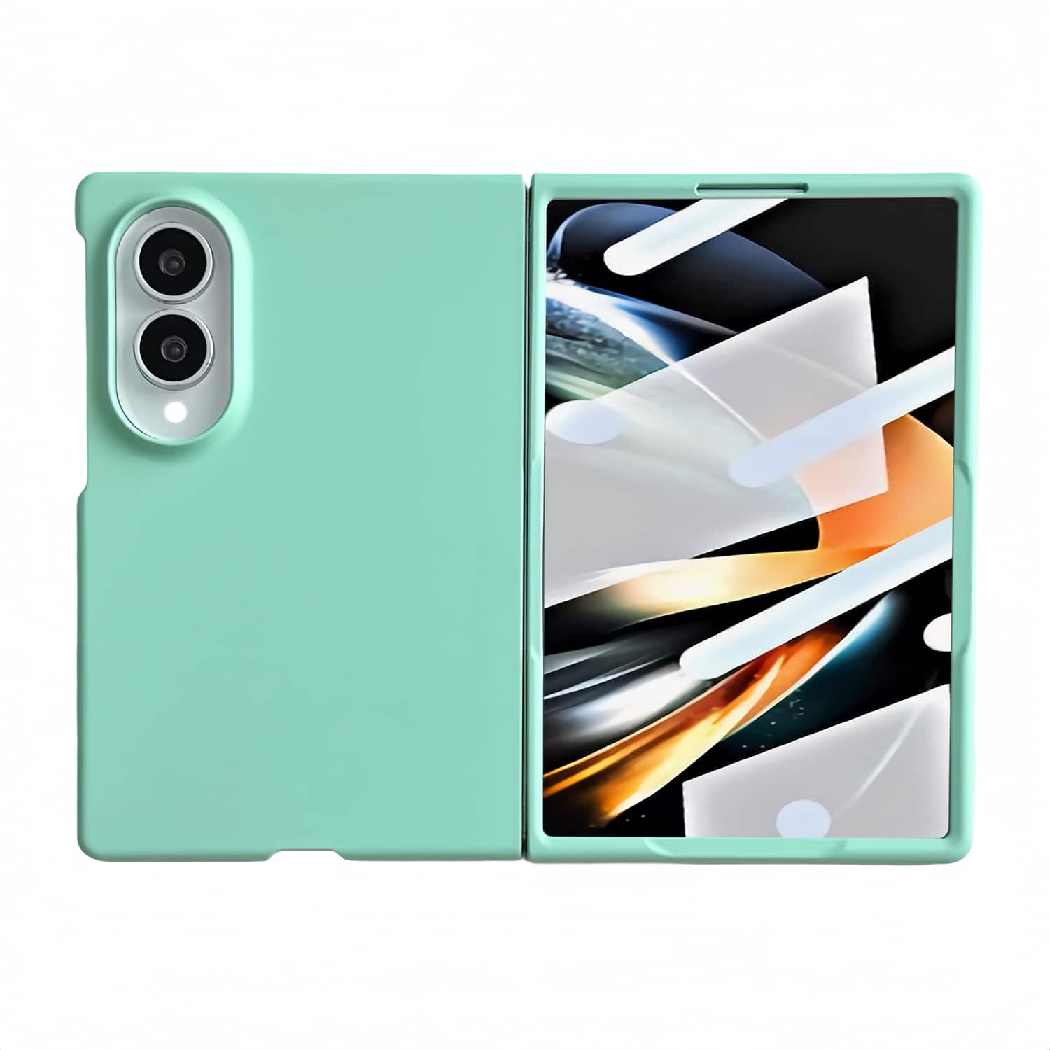 Dteck - for Samsung Galaxy Z Fold8 Rugged Slim Case with Built-in Tempered Glass Protector,Skin-Friendly Shockproof PC Cover - Mint price history on PriceWatchPro