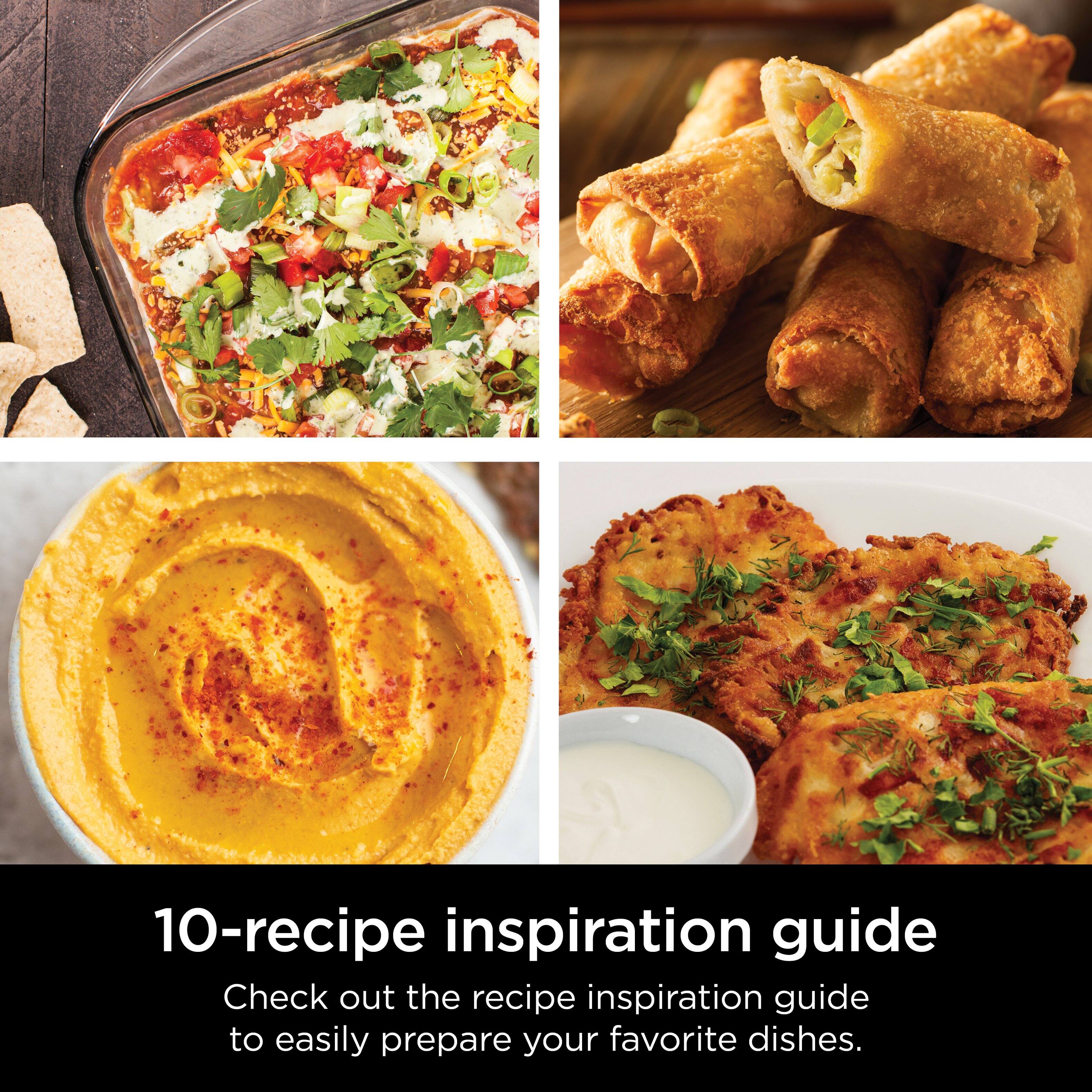 10-recipe inspiration guide: Check out the recipe inspiration guide to easily prepare your favorite dishes.
