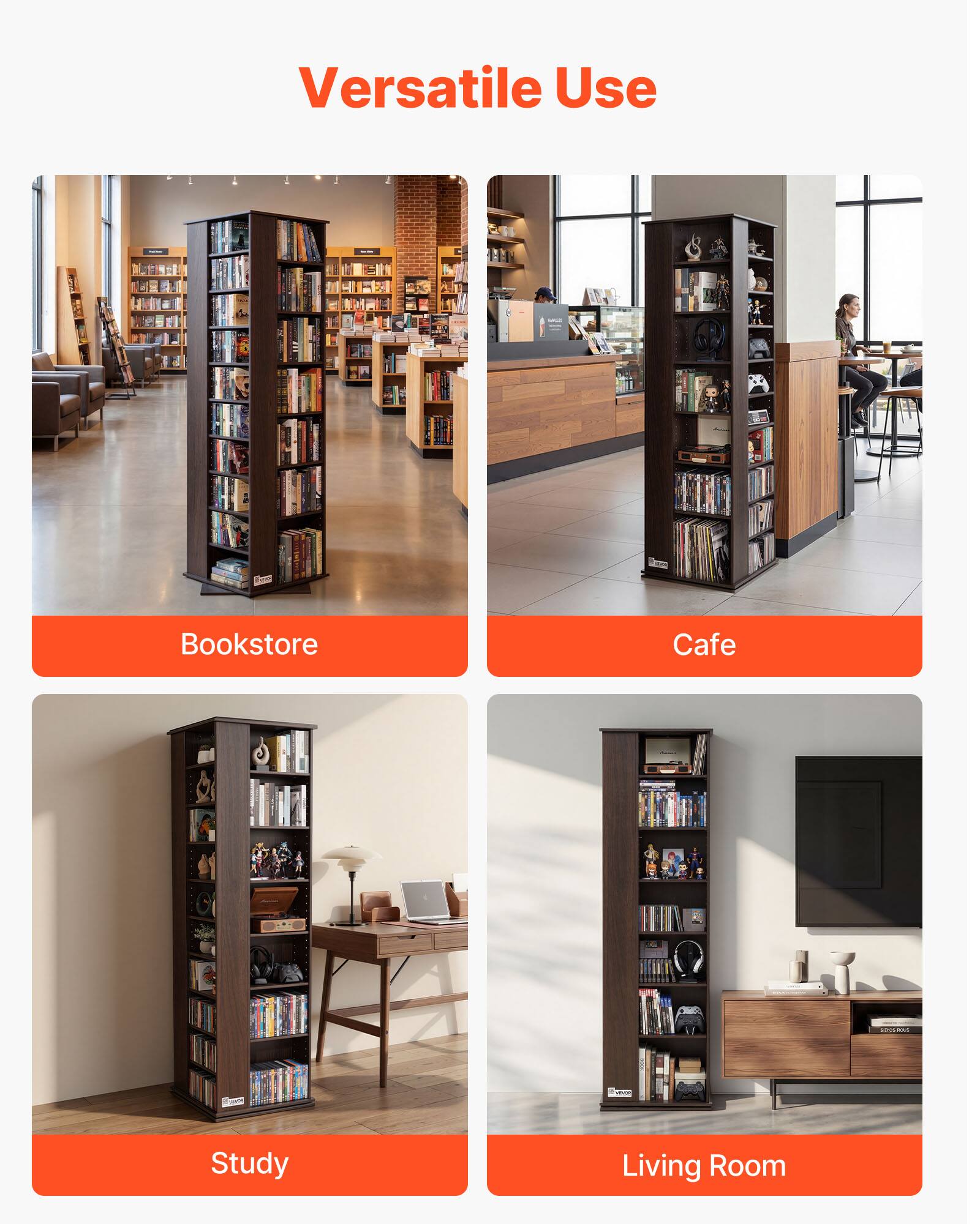 Versatile Use

Bookstore  
Cafe  
Study  
Living Room