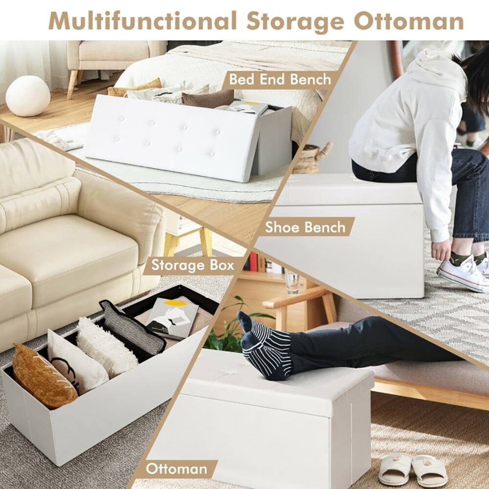 Multifunctional Storage Ottoman

- Bed End Bench
- Shoe Bench
- Storage Box
- Ottoman