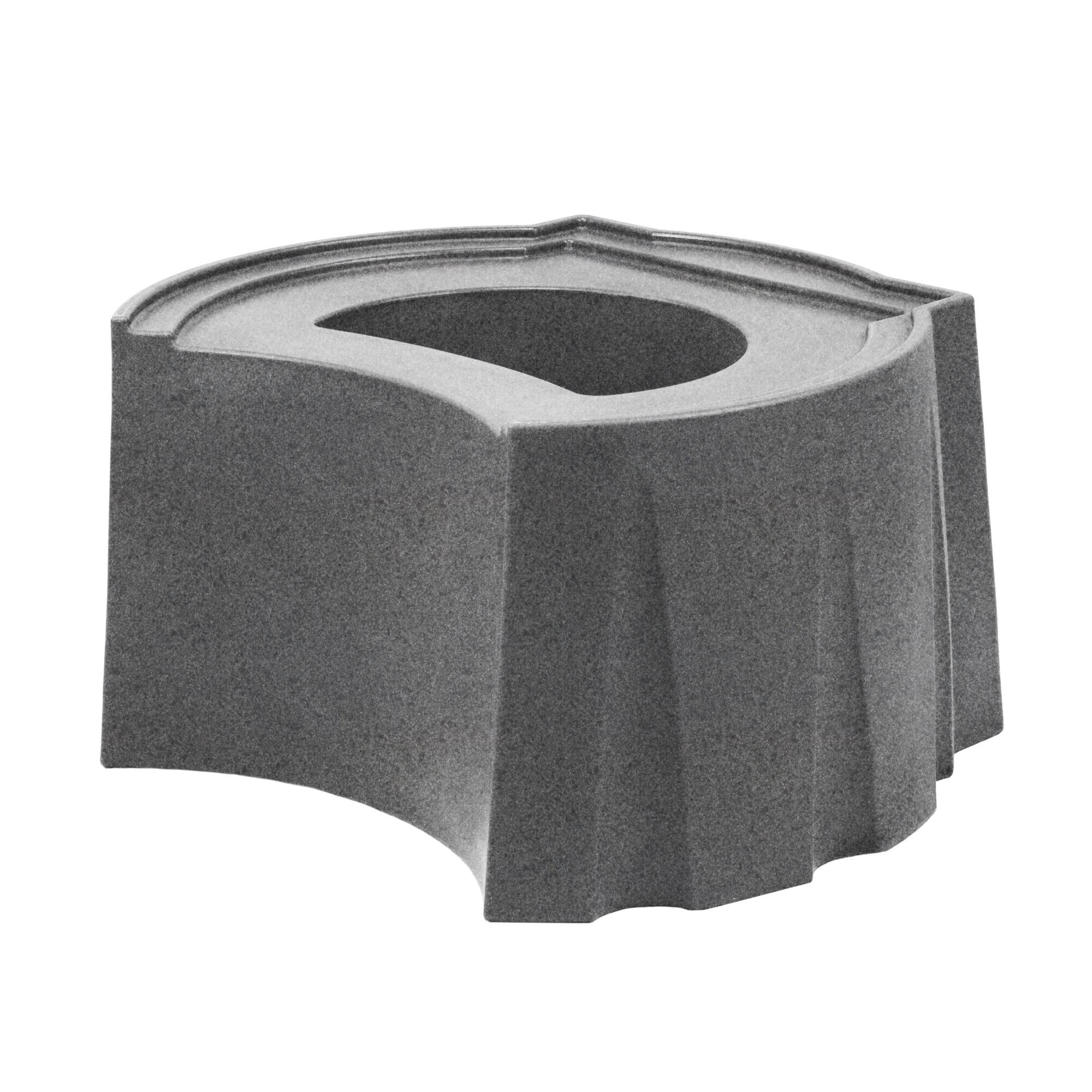 Front. Good Ideas - Good Ideas Rain Wizard Rain Barrel Stand, Adds Room for Buckets, Light Granite.