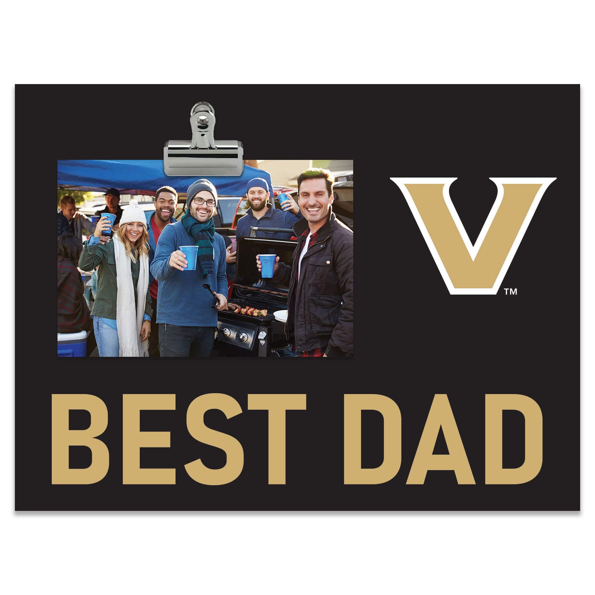 Fan Creations - Vanderbilt Commodores 8" x 10.5" Briteline Best Dad Clip Frame - Multicolor