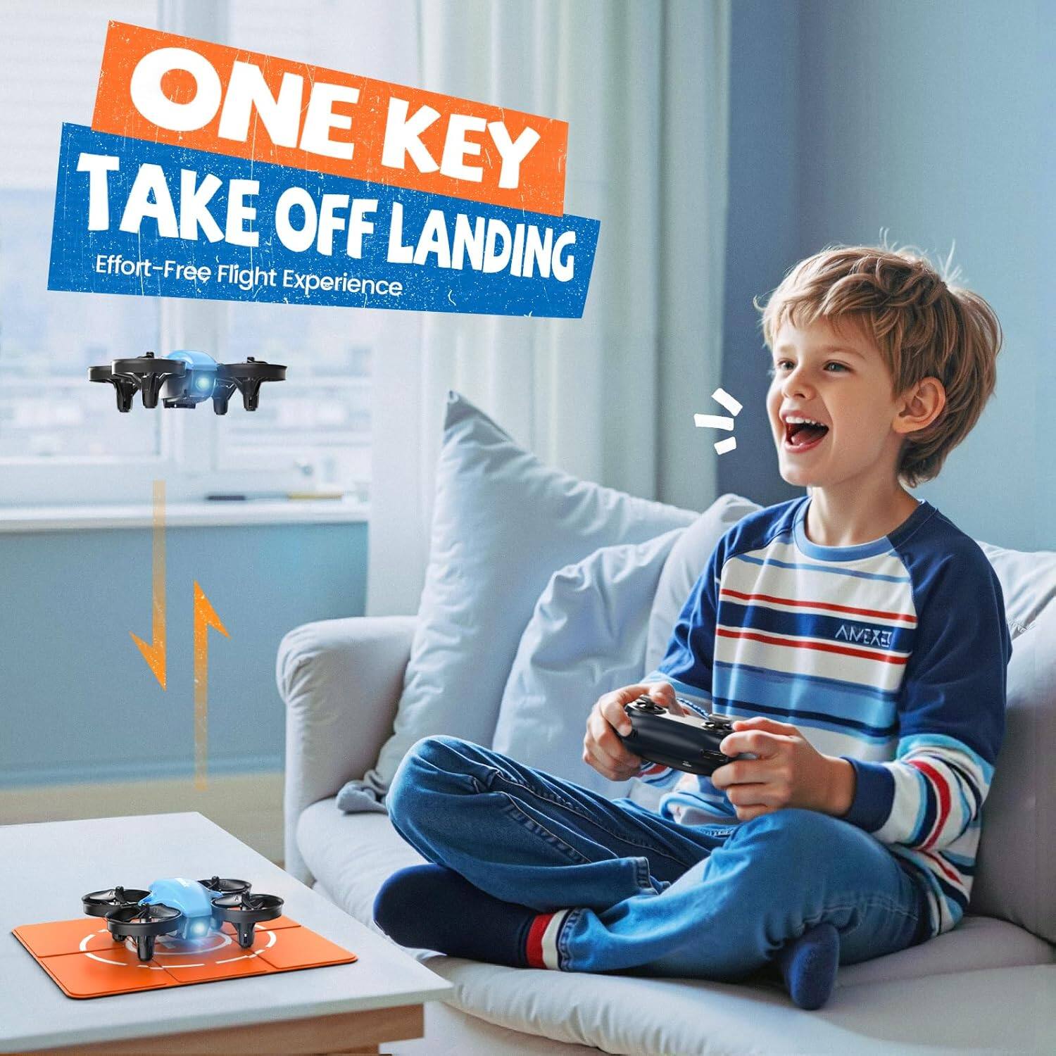 ONE KEY TAKE OFF LANDING  
Effort-Free Flight Experience