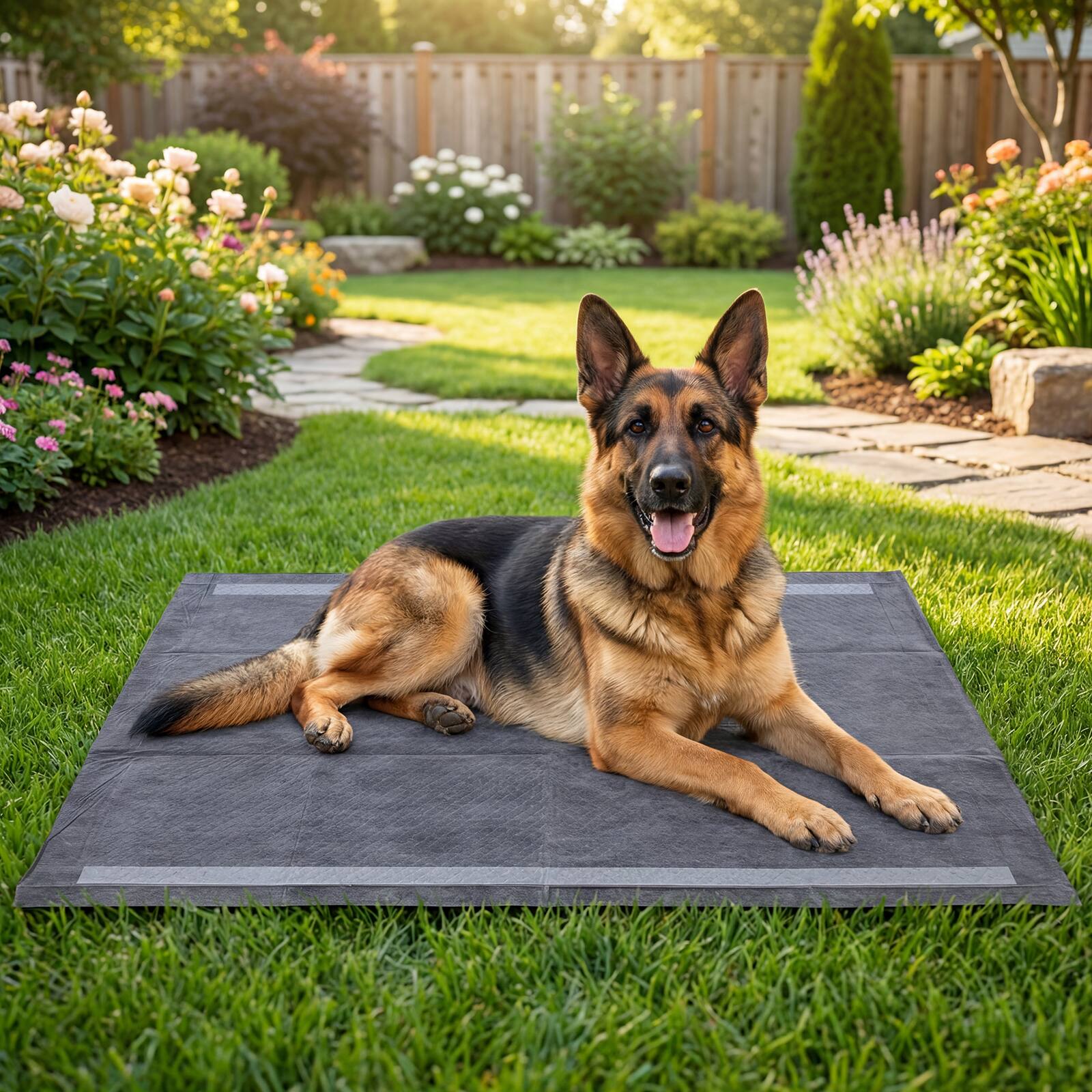 Alt View 4. Gymax - Gymax Charcoal?Dog Pee Pads 35.5'' x 24'' 6-Layer Leak-Proof Pet Potty Training Pads - Black.