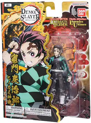 BANDAI NAMCO
#88960 #88969
VE88960 VE889002 VE88969
Demon Slayer
KIMETSU NO YAIBA
HIGH DEFINITION
Ultimate Legends
Haute définition
Légendes Ultimes
Tanjiro Kamado
Hinokami Kagura
WARNING: CHOKING HAZARD - Small parts. Not for children under 3 years.
AVERTISSEMENT: RISQUE D'ÉTOUFFEMENT - Petites pièces. Ne convient pas aux enfants de moins de 3 ans.
BANDAI 2025 MADE IN CHINE
BANDAI 2025 FABRIQUÉ EN CHINE