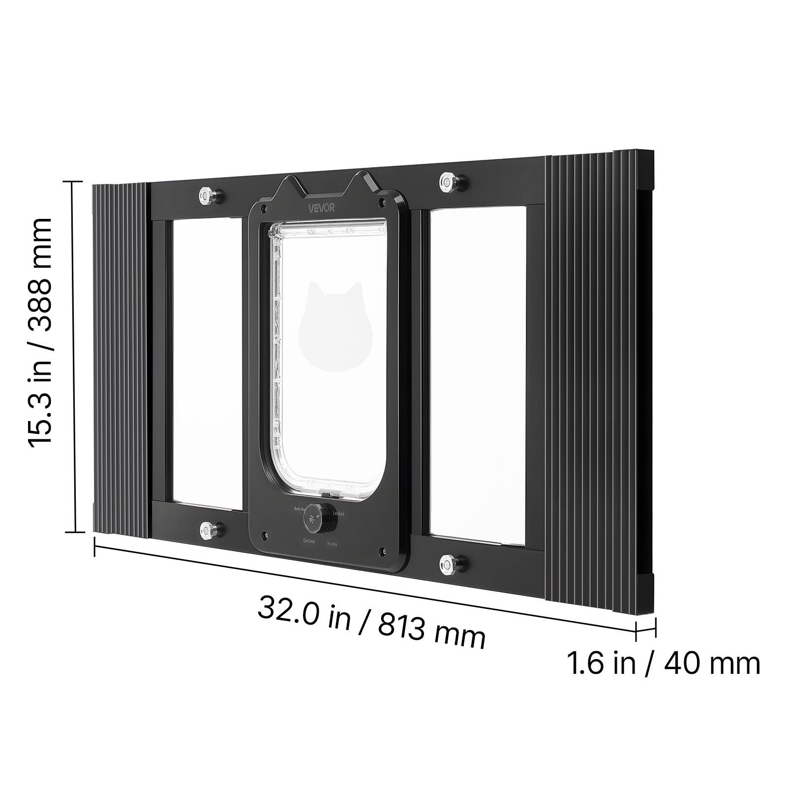 mm 388 / in 15.3 5.3 in / VEVOR 20 a - i 15 32.0 in / 813 mm 1.6 in / 40 mm

Corrected:

- 15.3 in / 388 mm
- 32.0 in / 813 mm
- 1.6 in / 40 mm