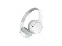 Belkin - AUD002btWTV3 SoundForm Mini Wireless On-Ear Headphones for Kids - White