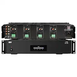 OSD Audio - MX880 4-Zone 8-Channel Class D Distributed Audio Amplifier, 80W per Channel, Rack Mountable - Black