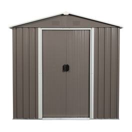 Mondawe - 6ft x 5ft Outdoor Metal Storage Shed - Gray