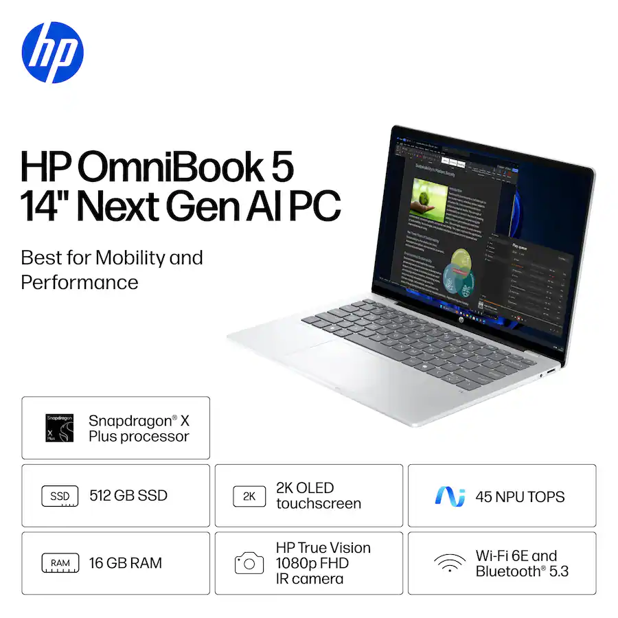 HP OmniBook 5 Copilot+ PC 14